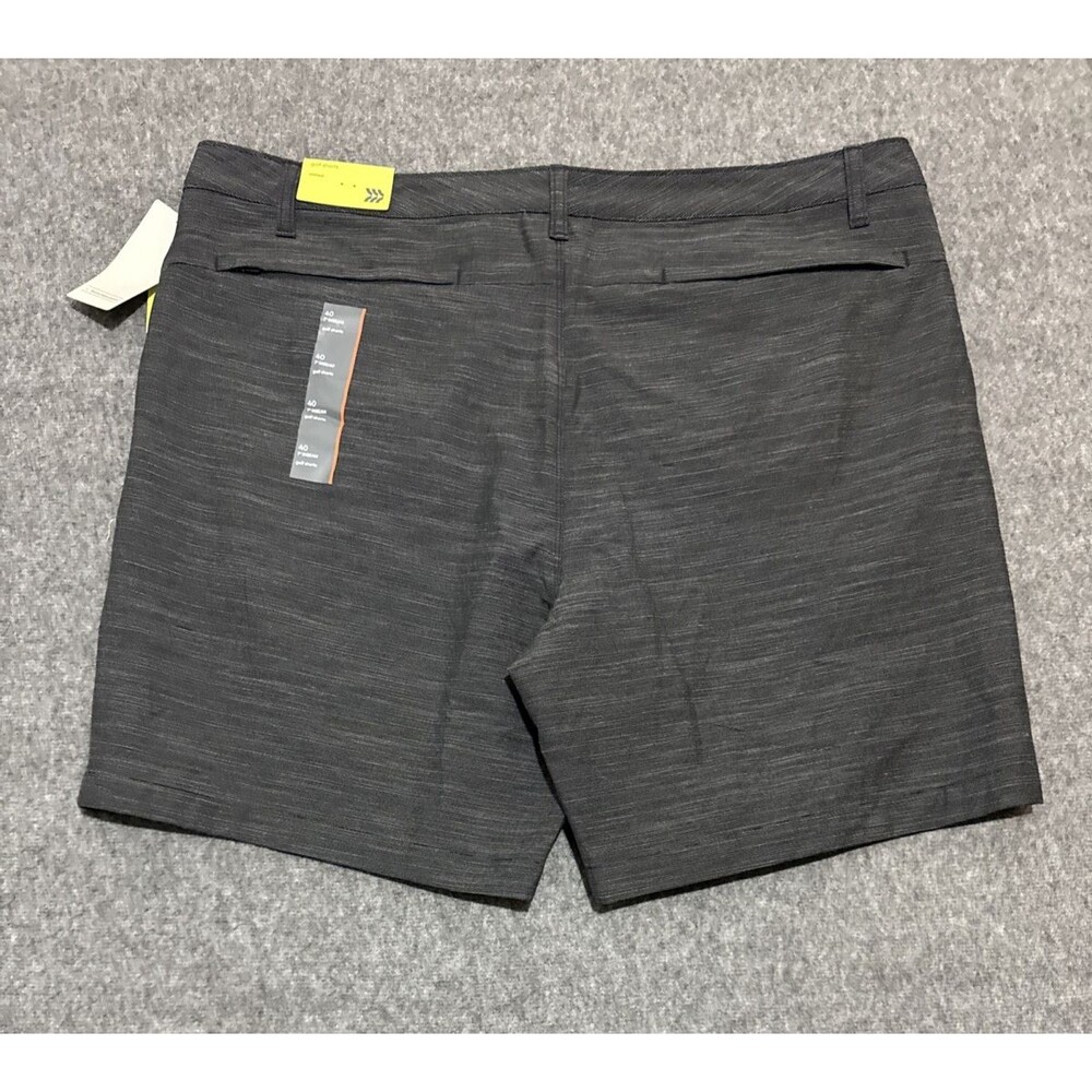 All In Motion Men's Shorts Gold Unlined Black 7" Inseam Size 40 - Picture 6 of 9